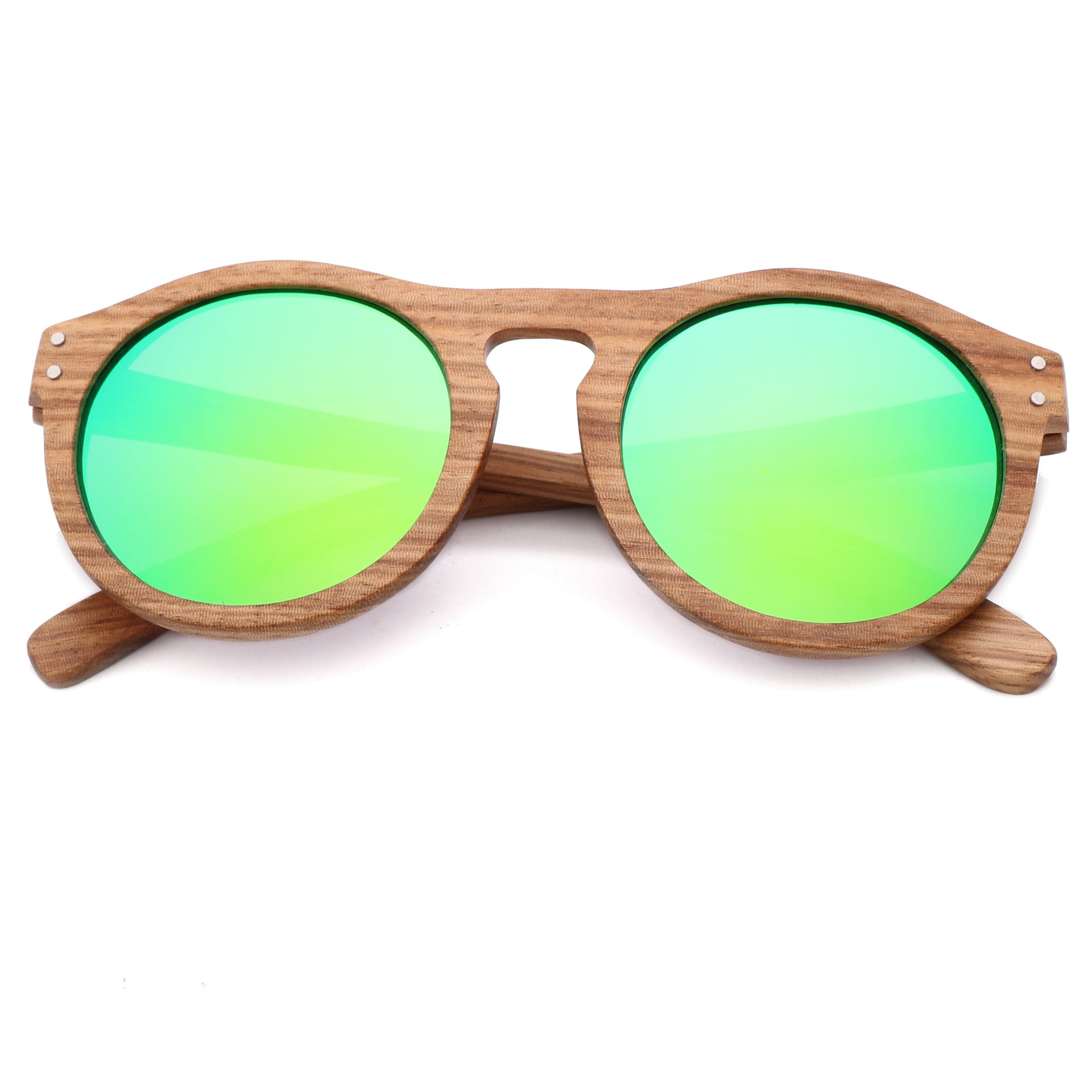 Real Zebra Wood Sunglasses Polarized Lenses UV400