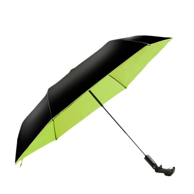 Wireless Bluetooth Selfie Tri-Folding Umbrella - Ultra-light Anti-UV Vinyl Folding Small Black Umbrella - Ultra-light Sunscreen