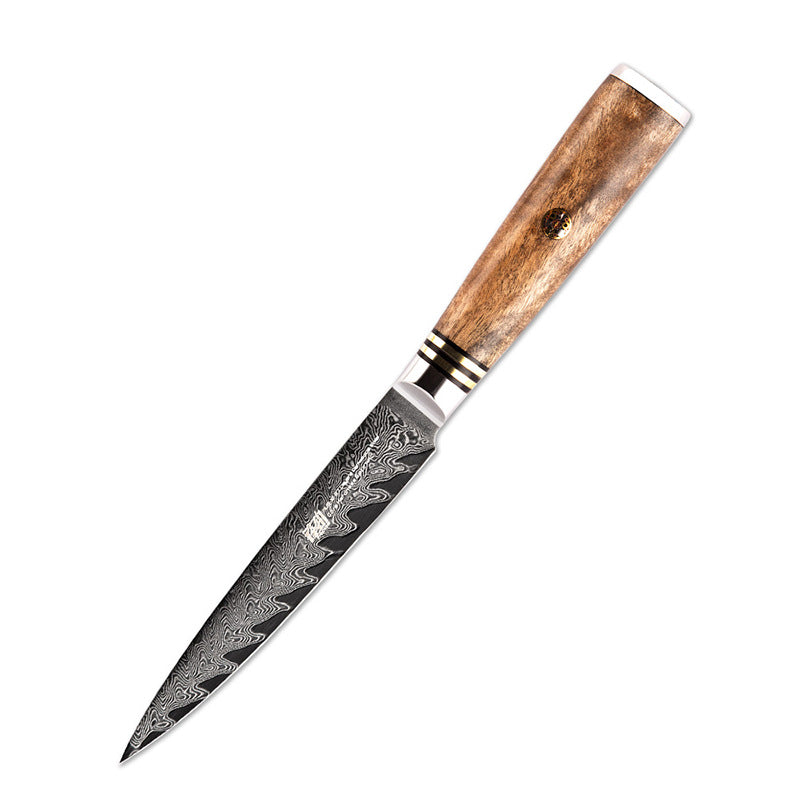 Damascus japanese Universal Knife Saury Bone Pattern