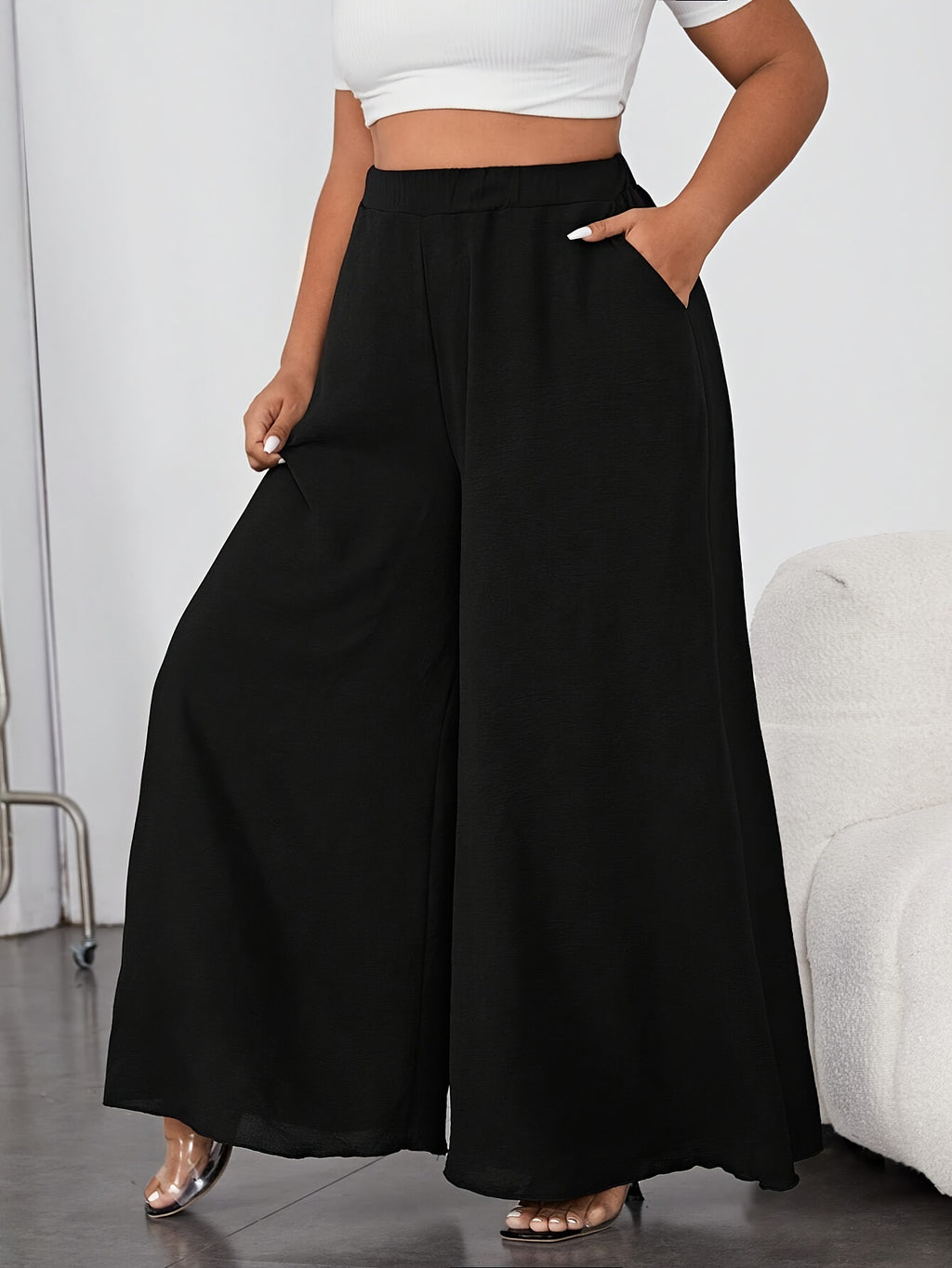 Nouveau pantalon décontracté long et ample été