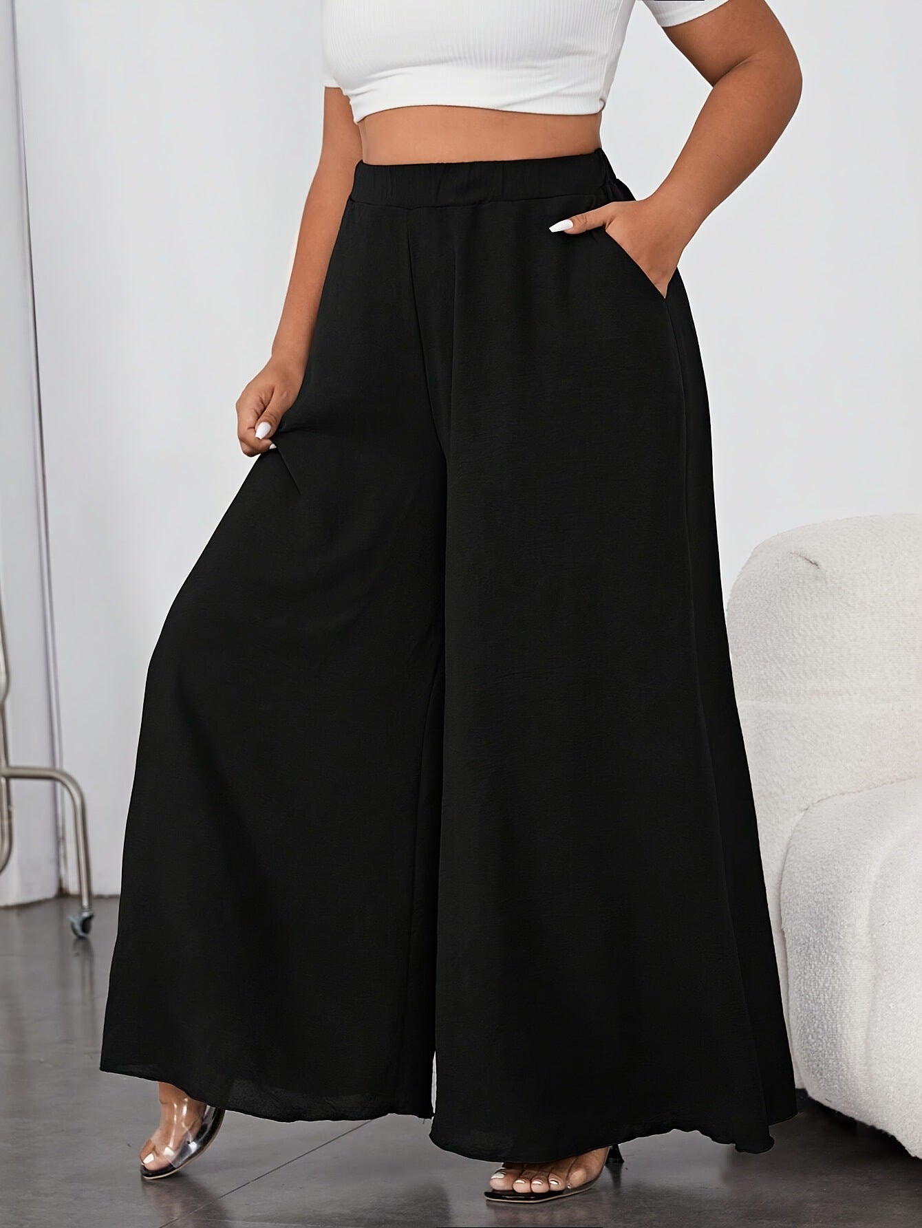 Nouveau pantalon décontracté long et ample été