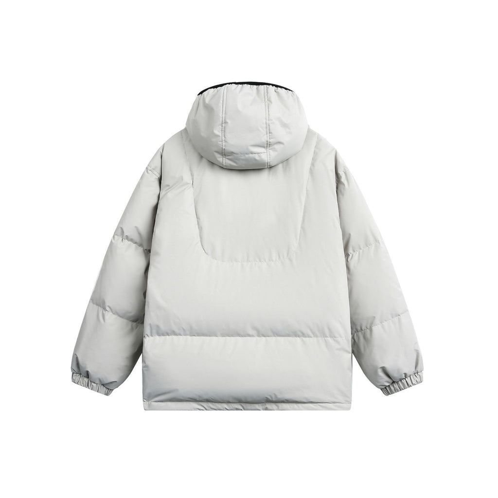 Outdoor Functional Heat Retention Honeycomb Waterproof Hooded  Down Jacket White Duck Down  Coat