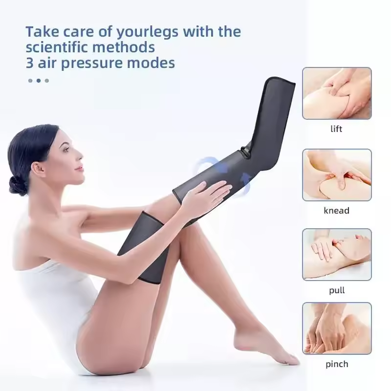 Leg Massager, Air Compression Calf Knee Foot Massager with Heat