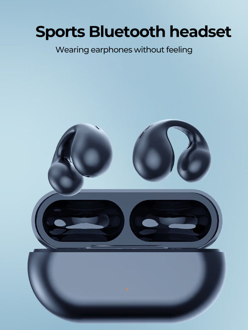 New Bluetooth Headset 5.3 Bone Conduction Ear Clip Noise Reduction i110