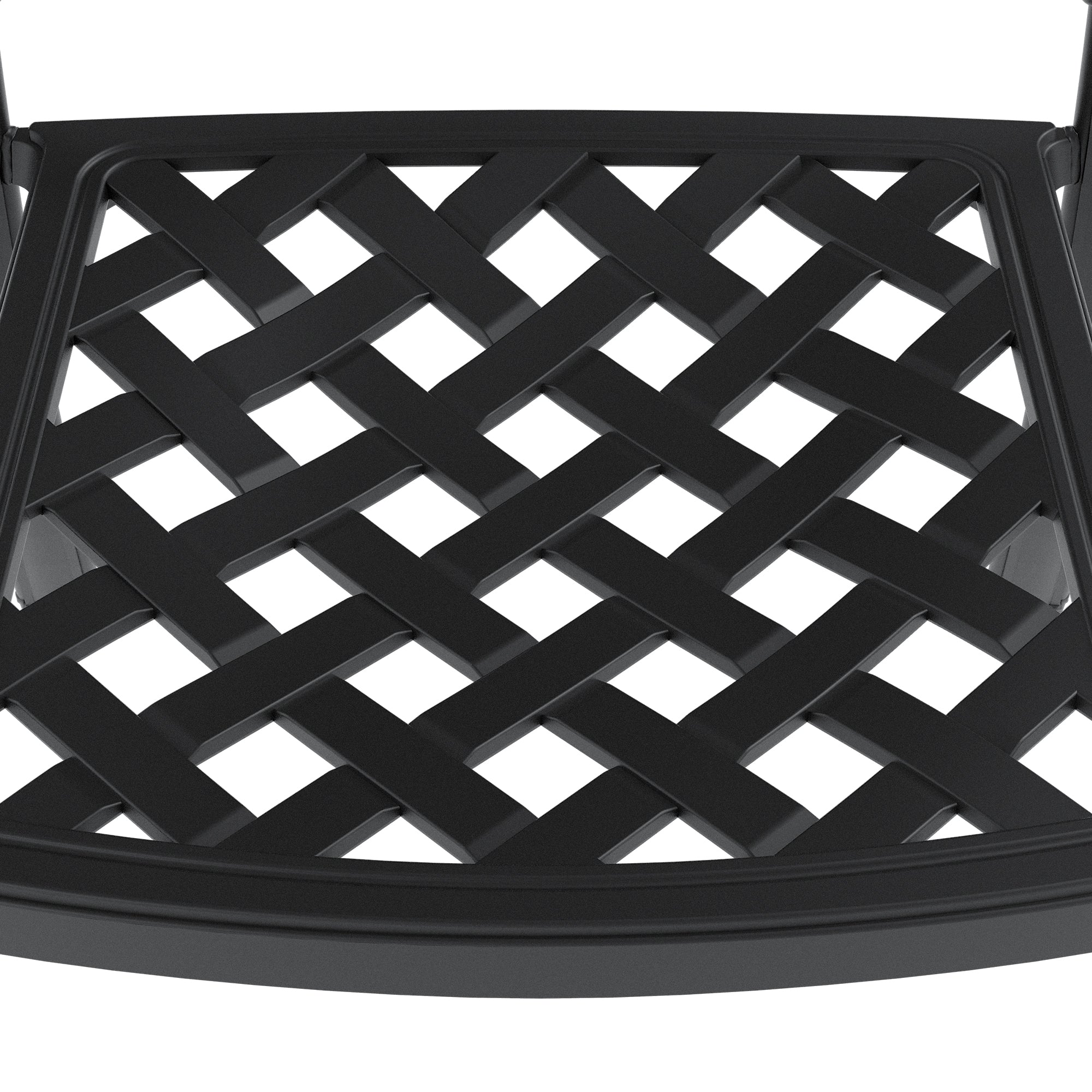 5-Pieces Set Of Cast Aluminum Patio Furniture With Cushions (In Random Colors)