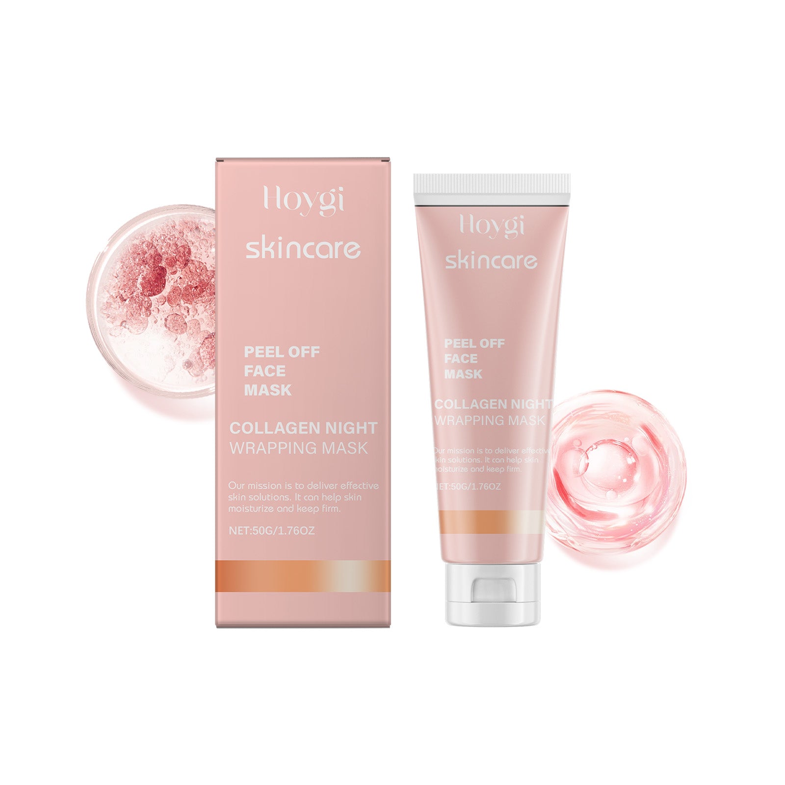 Masque étirable au collagène – Exfoliation douce, hydratation, nutrition et fermeté de la peau