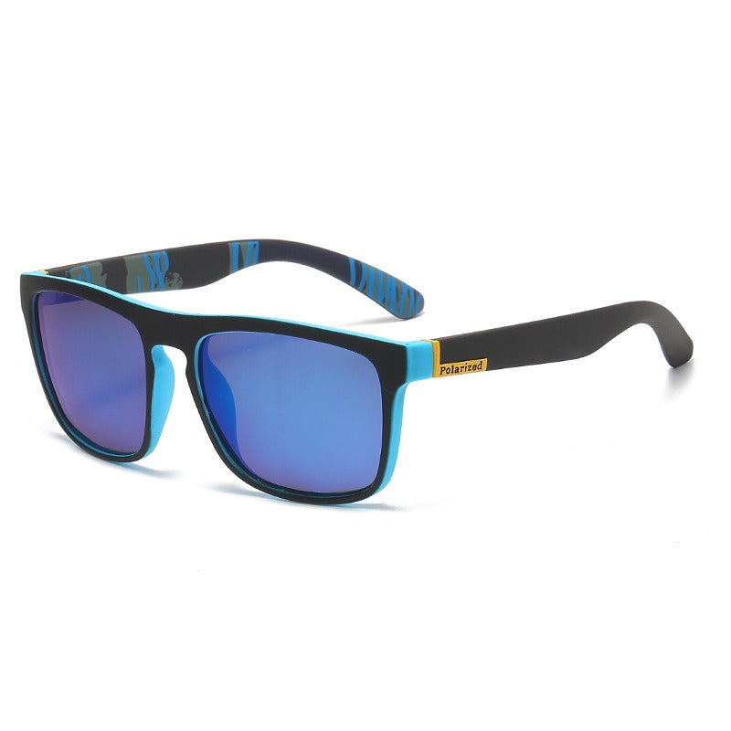 Square frame polarized glasses colorful
