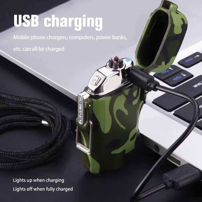 Plasma Arc Lighter With Flashlight