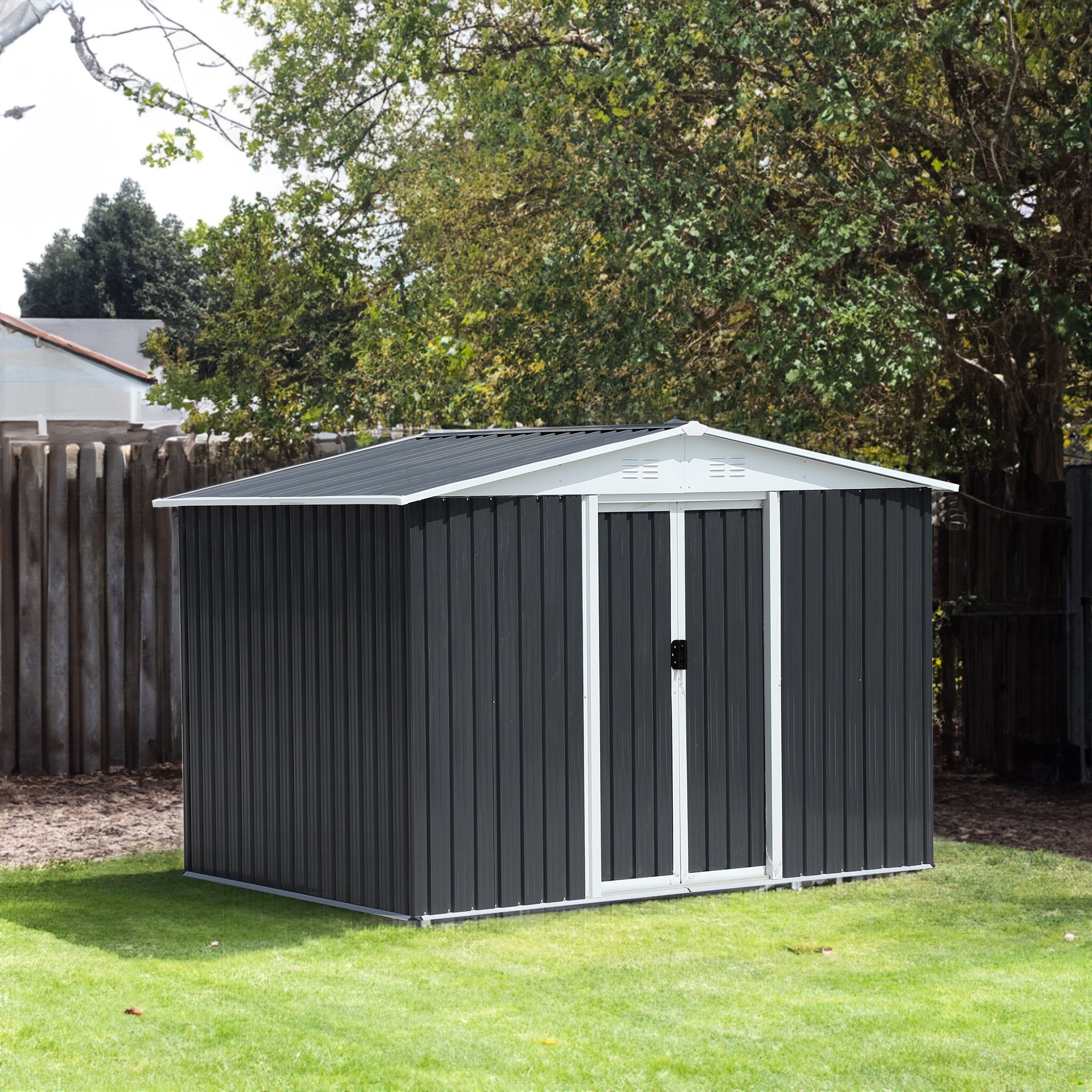 Cabine de rangement multi-usage en bois GO 47,2" avec 2 portes