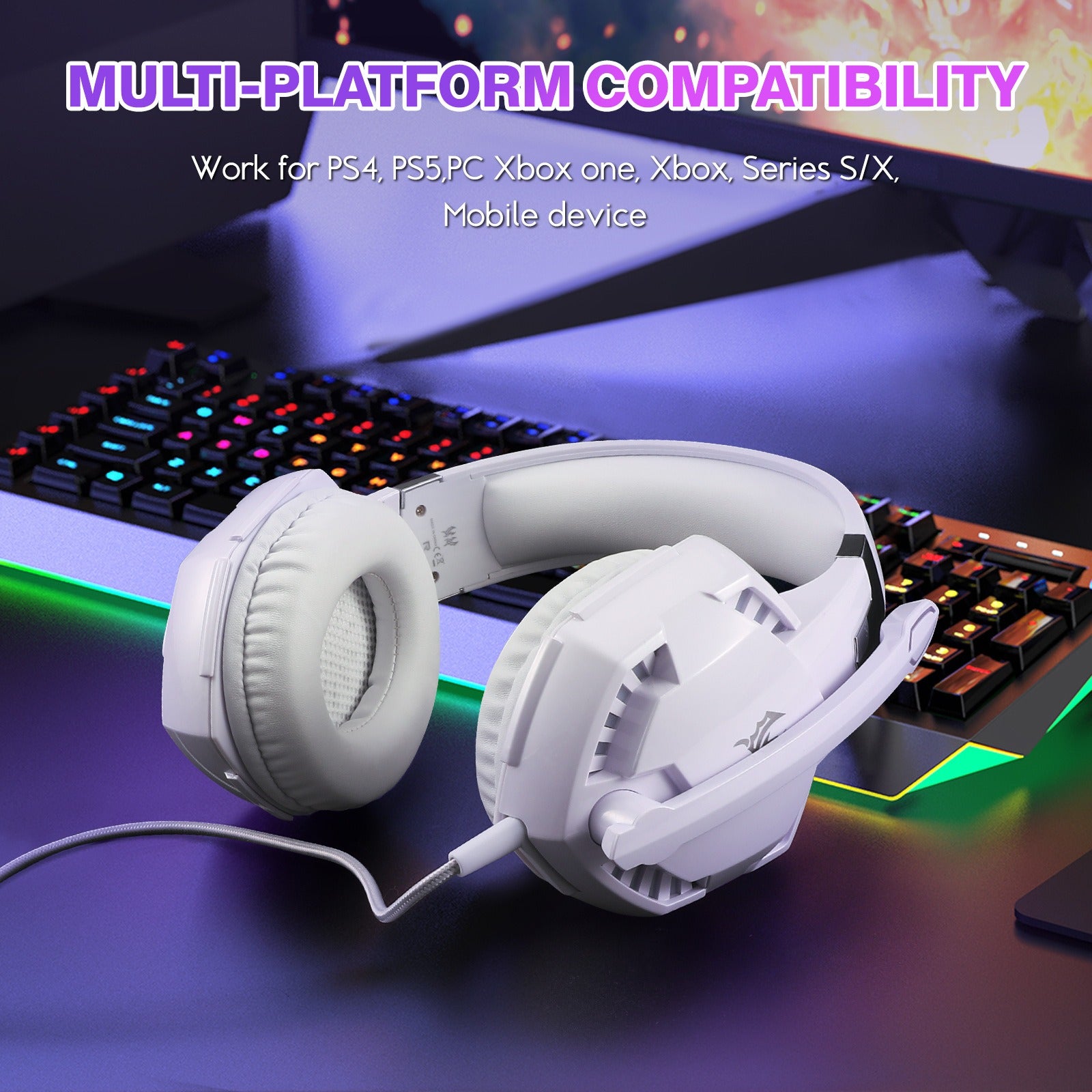 Head Mounted Wired Gaming Earphones G2000