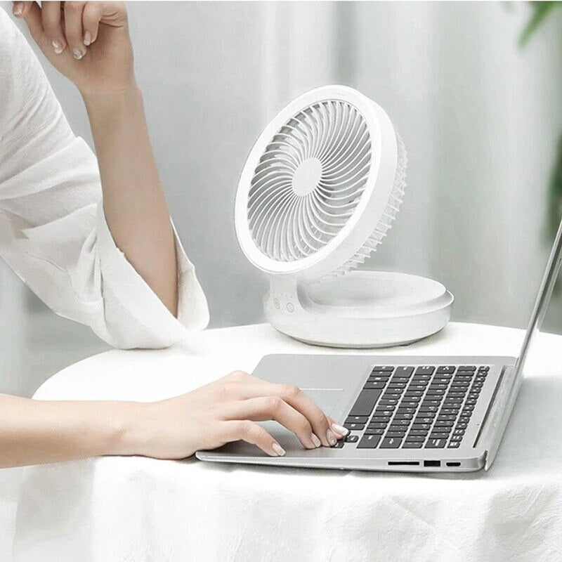 Wireless Suspension Fan Air Circulation Comfortable USB Charging Wall-Mounted Desktop Fan