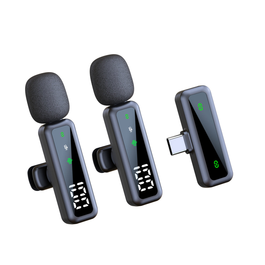 Wireless Lapel Microphone for Smartphone and Computer Noise Reduction