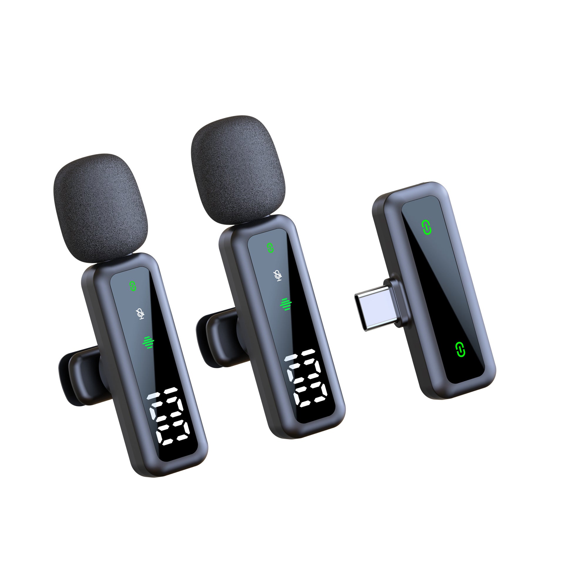 Wireless Lapel Microphone for Smartphone and Computer Noise Reduction