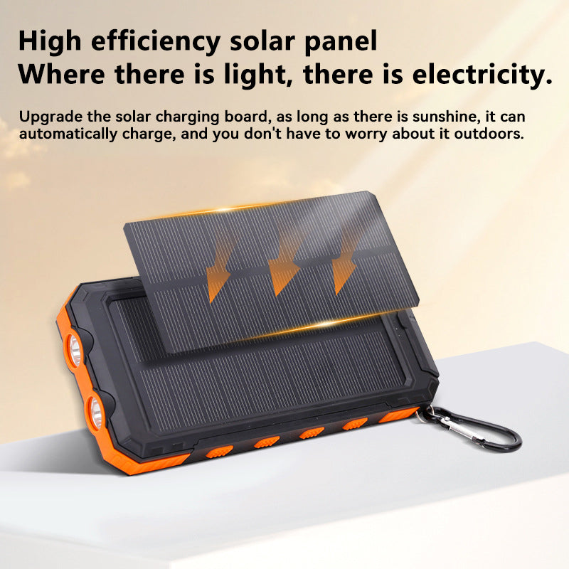 Solar power bank 10000mAh with compass