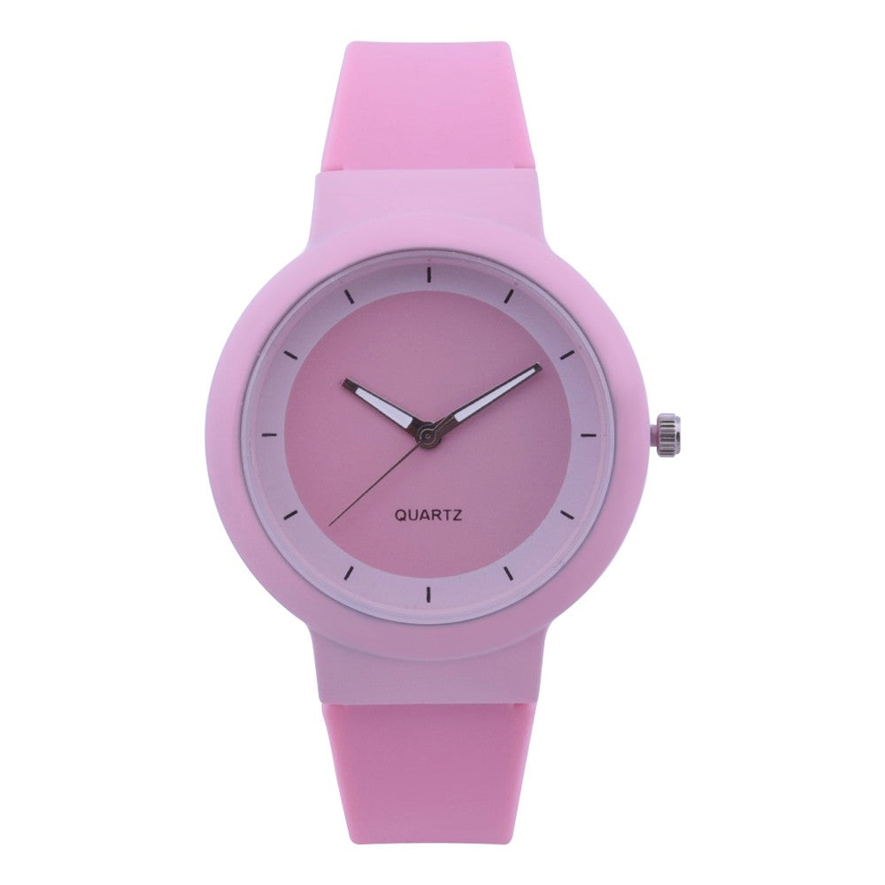 Montre Minimaliste Femme Fashion Silicone Bande Analogique Quartz Strass A40