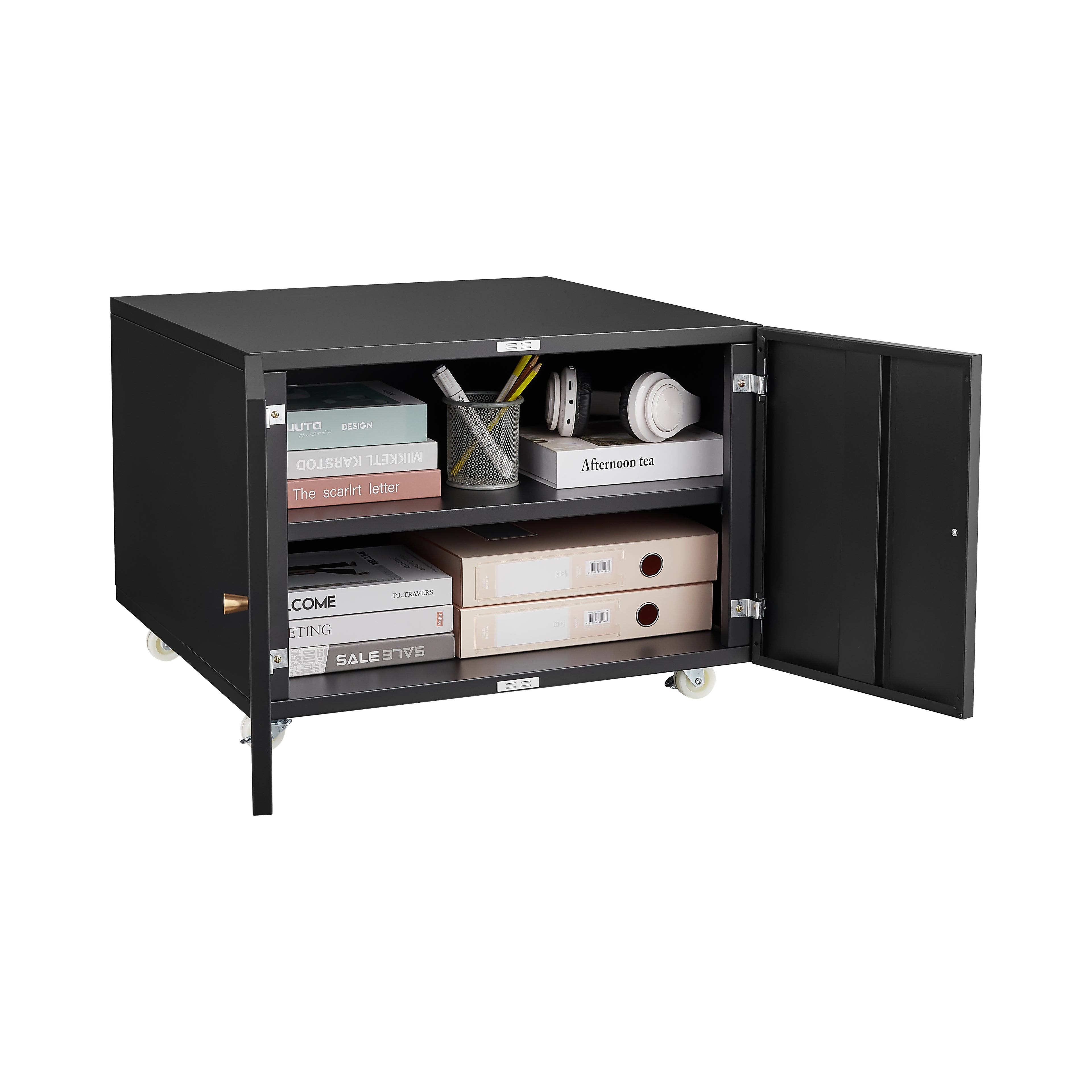 Office furniture Copier Cabinet white 2 door steel copier stand