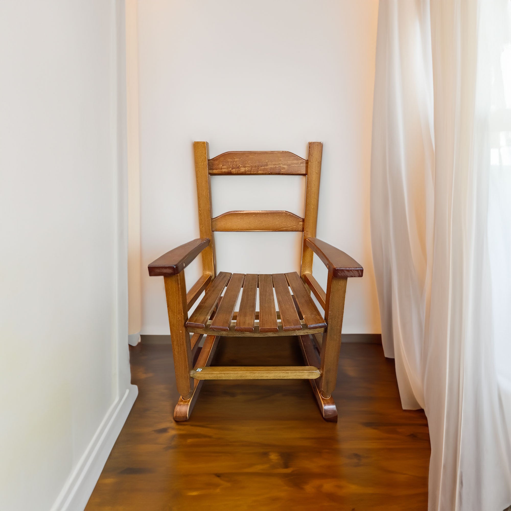 Chaise à bascule blanche - Intérieur ou Extérieur - Adaptée aux enfants - Durable