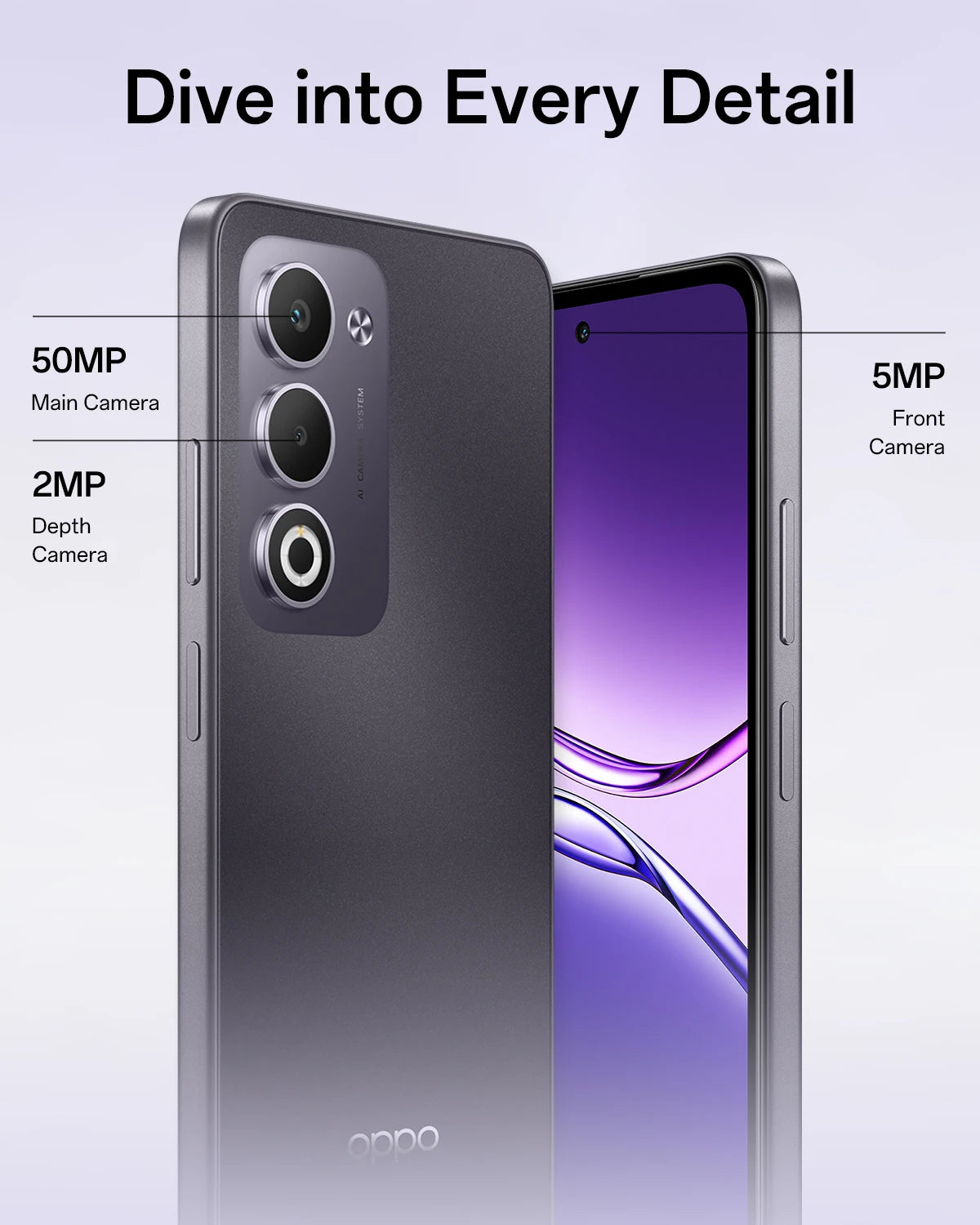 OPPO A5 4G avec IA – 4 Go / 6 Go + 128 Go, version globale, téléphone débloqué, Android 8.1 avec ColorOS 5.1