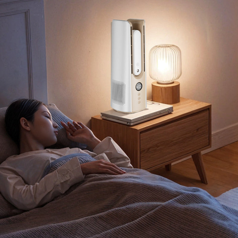 Portable Tower Fan – 6 Speeds, Mist spray