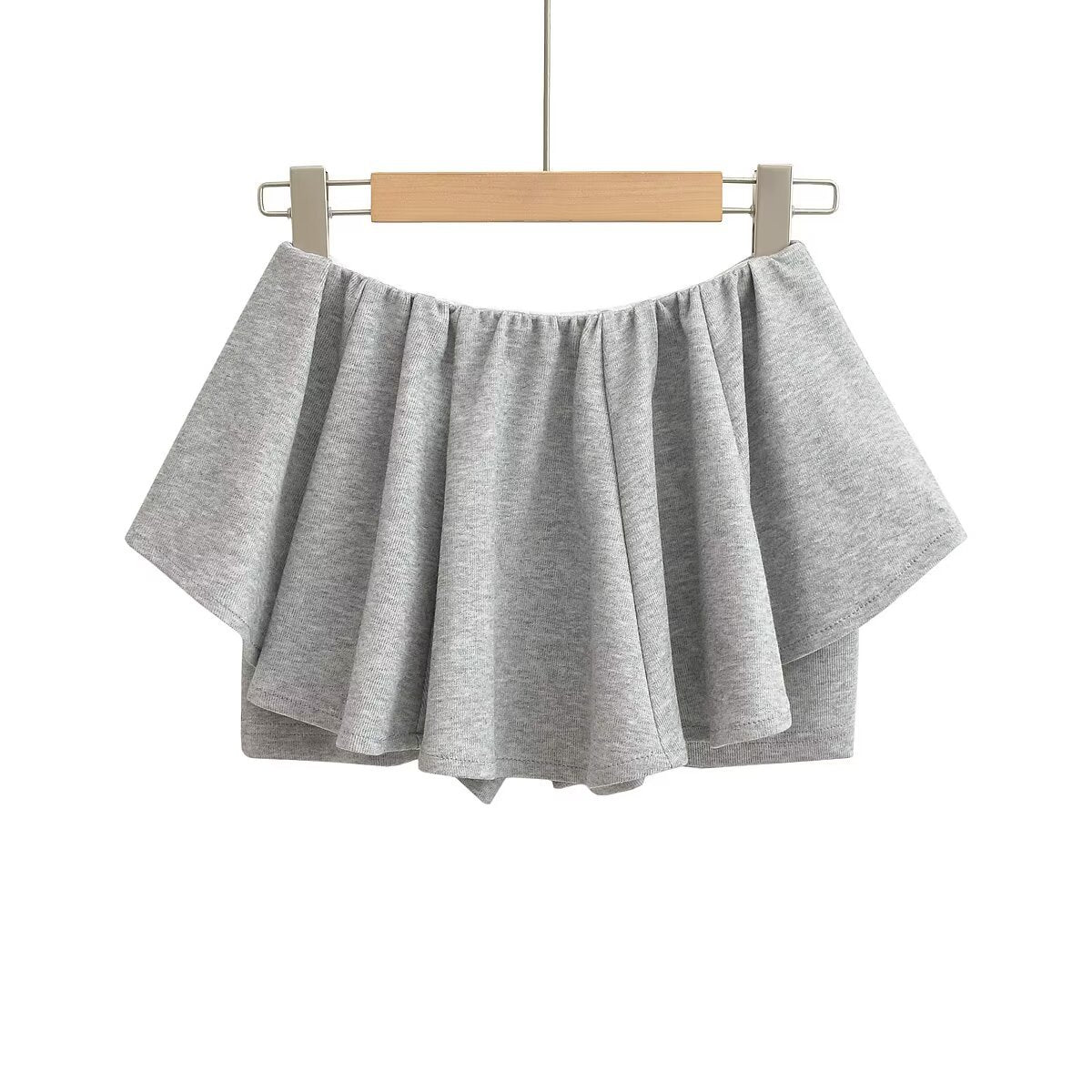 Elastic A-line short skirt