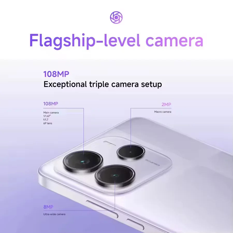 Xiaomi Redmi Note 14 5G EU Version Smartphone MTK Dimensity 7025-Ultra 6.67-inch AMOLED 120 Hz Display 108MP AI Camera NFC