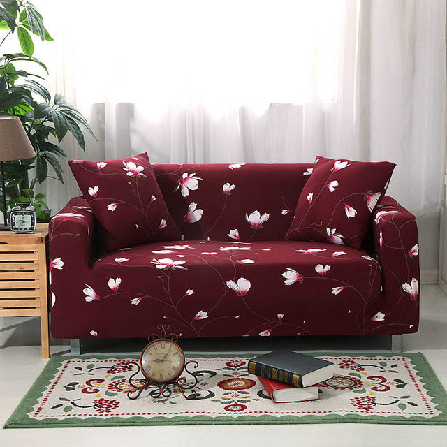 Stretch Sofa Covers Furniture Protector Polyester Loveseat Couch Cover l 1/2/3/4-seater Arm Chair Cover for Living Room