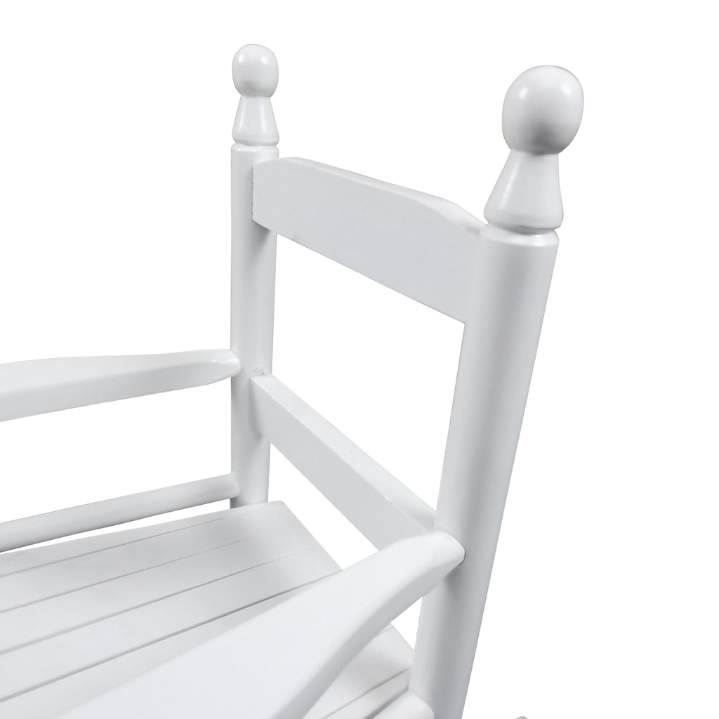 Chaise à bascule blanche - Intérieur ou Extérieur - Adaptée aux enfants - Durable