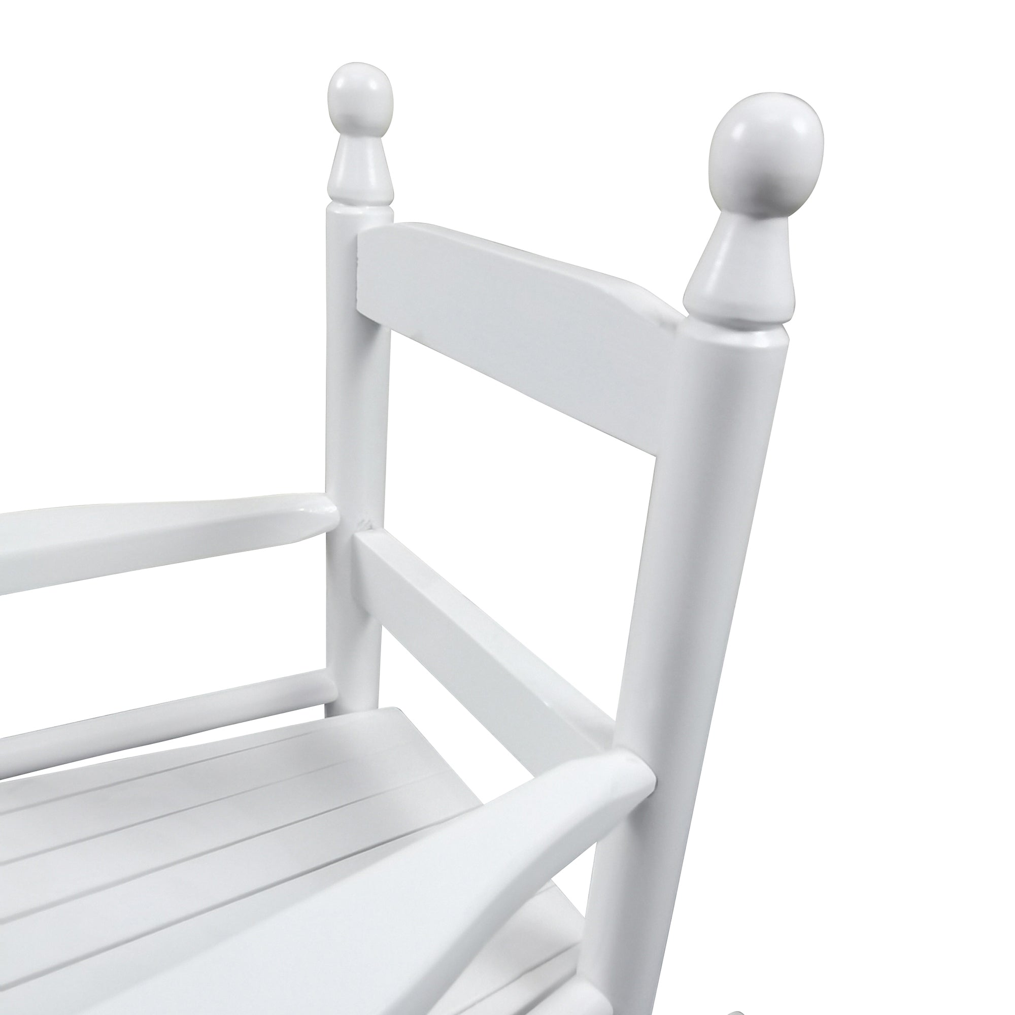 Chaise à bascule blanche - Intérieur ou Extérieur - Adaptée aux enfants - Durable