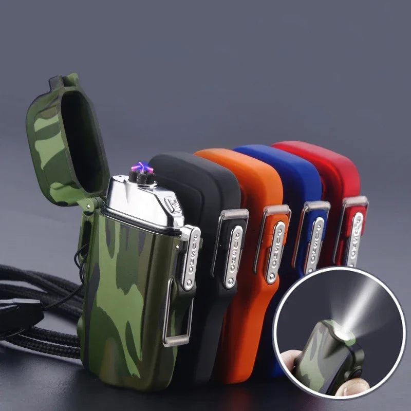 Plasma Arc Lighter With Flashlight