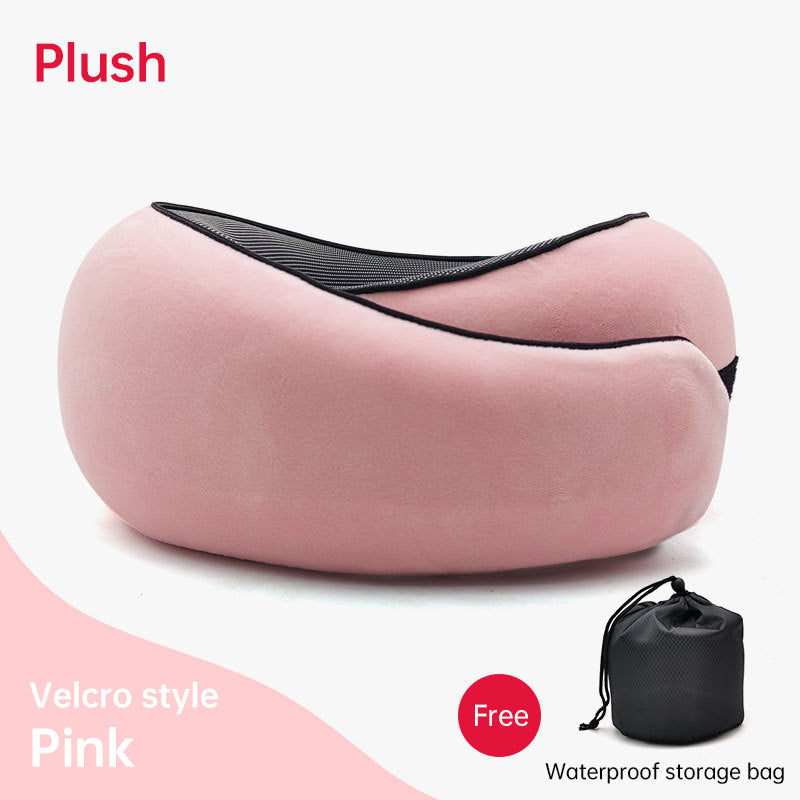 Oreiller de voyage cervical en mousse à mémoire de forme, doux, support de tête à 360°, pour la maison et les voyages