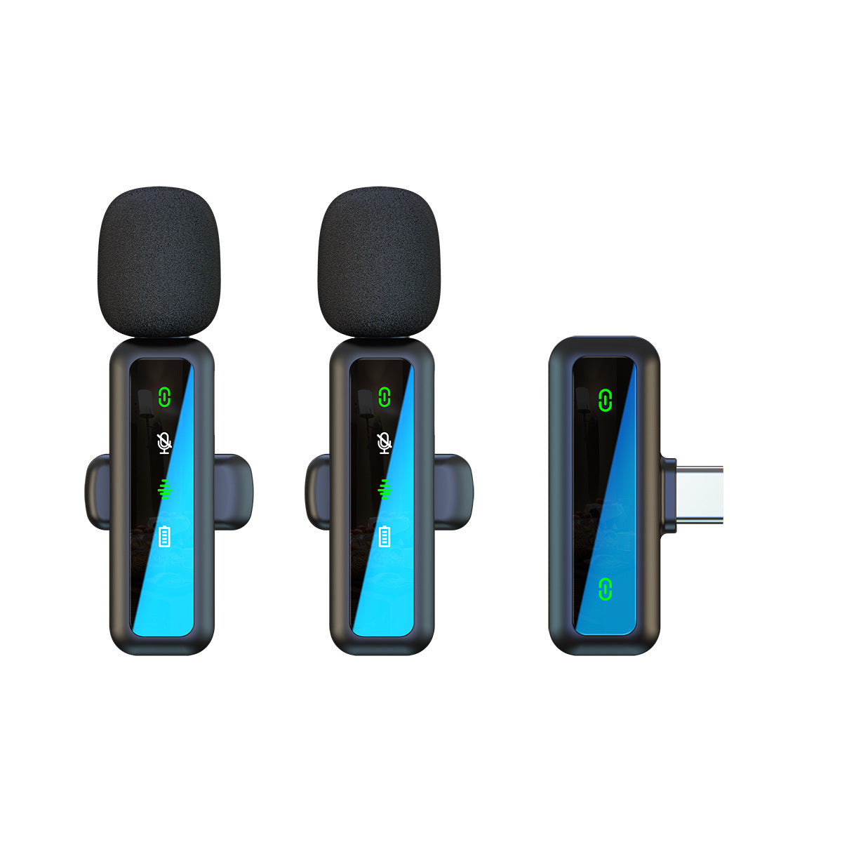 Microphone-cravate sans fil pour smartphone et ordinateur avec réduction du bruit