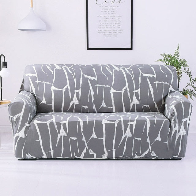 Stretch Sofa Covers Furniture Protector Polyester Loveseat Couch Cover l 1/2/3/4-seater Arm Chair Cover for Living Room