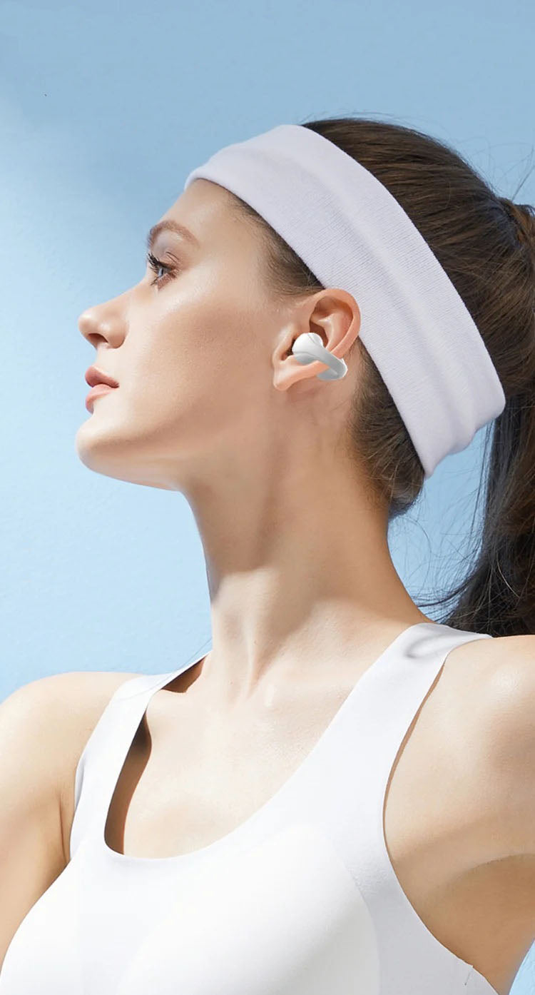 Clip-On Earbuds LED Display TWS Wireless Earphone JS352