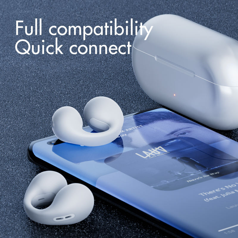 New Bluetooth Headset 5.3 Bone Conduction Ear Clip Noise Reduction i110