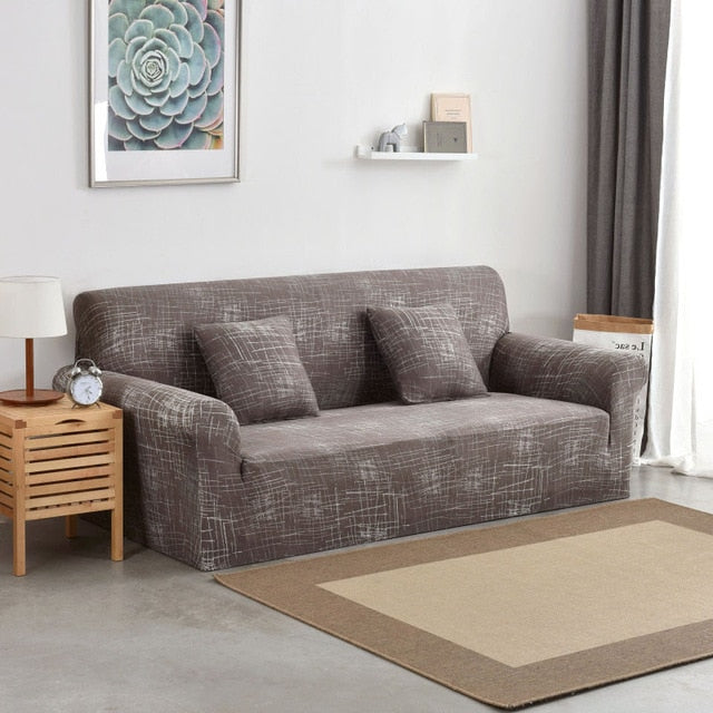 Stretch Sofa Covers Furniture Protector Polyester Loveseat Couch Cover l 1/2/3/4-seater Arm Chair Cover for Living Room