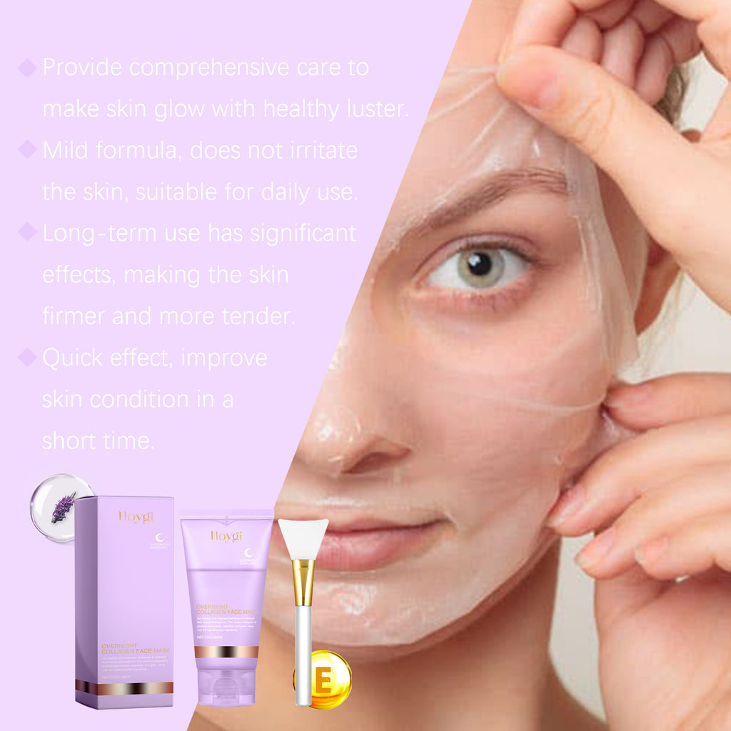 Masque facial au collagène à étirer – Hydratant et raffermissant pour la peau
