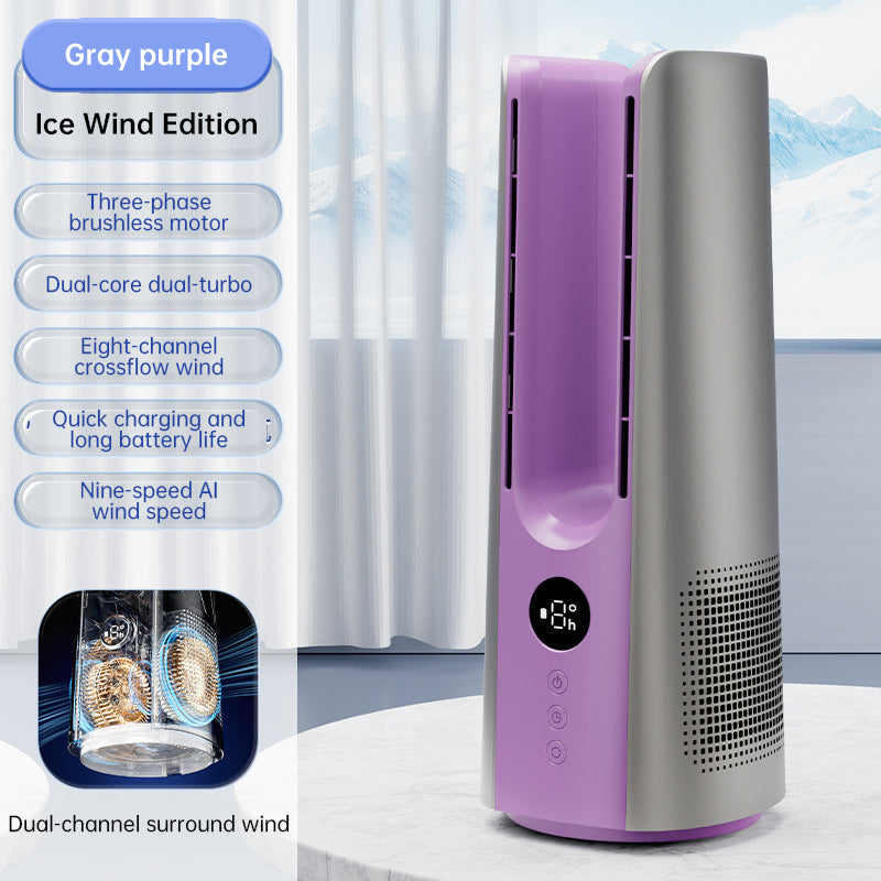 Portable Tower Fan – 6 Speeds, Mist spray