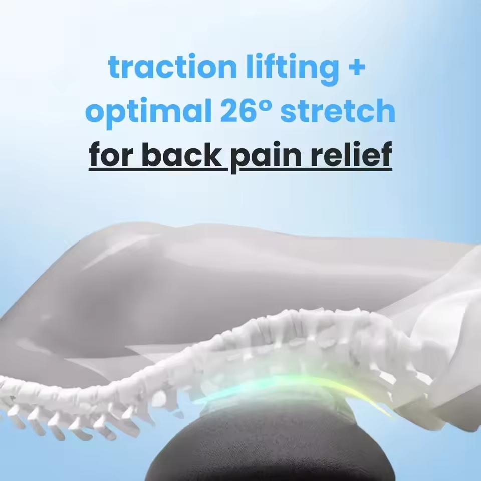 Lumbar Massager, Traction and Vibration 3 in 1 for Relieving and Lumbar Pain