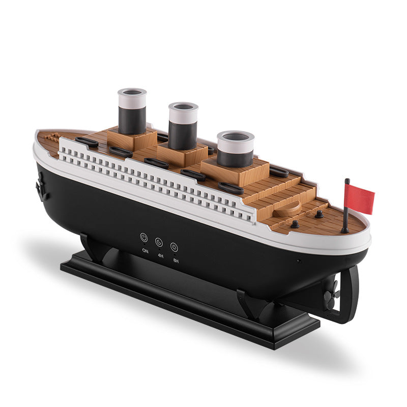 Humidifier Titanic ship model (250ml), essential oil diffuser with jellyfish smoke ring