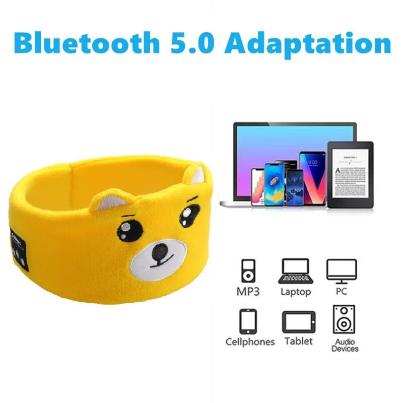 Soft Elastic Comfortable Bluetooth Sleeping Earphones for Kids