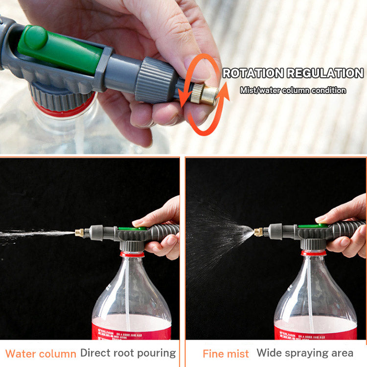 Buse d'arrosage réglable pour bouteille de boisson – Embout de pulvérisation sous pression pour arrosoir, outil de jardinage