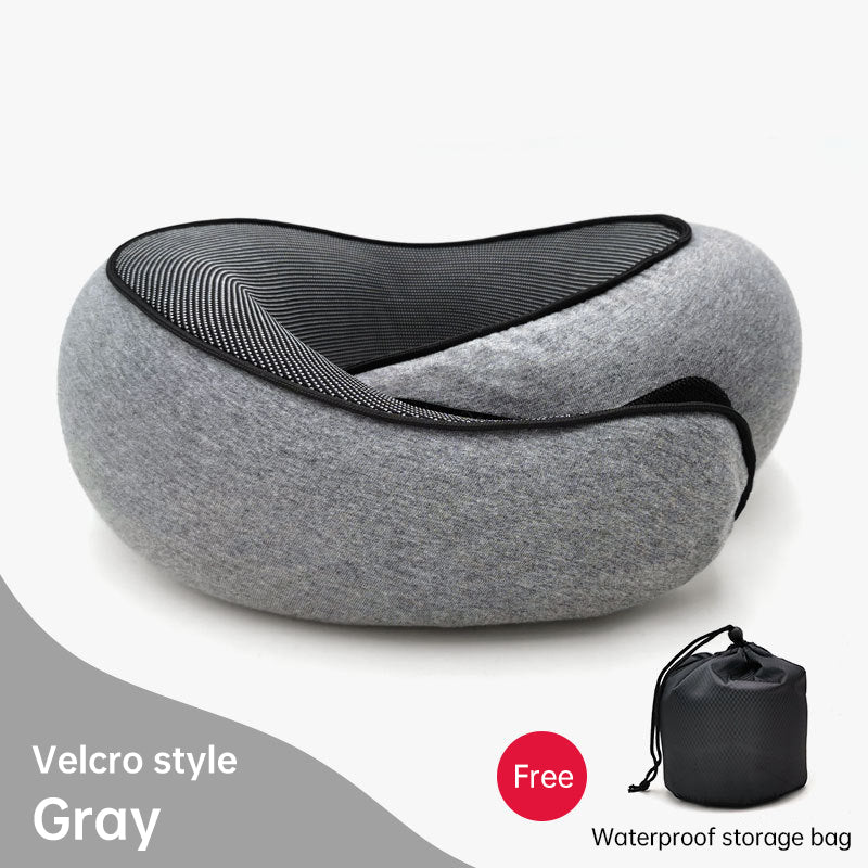 Memory Foam Neck Travel Pillow, Soft, 360° Head Support, for Home and Travel