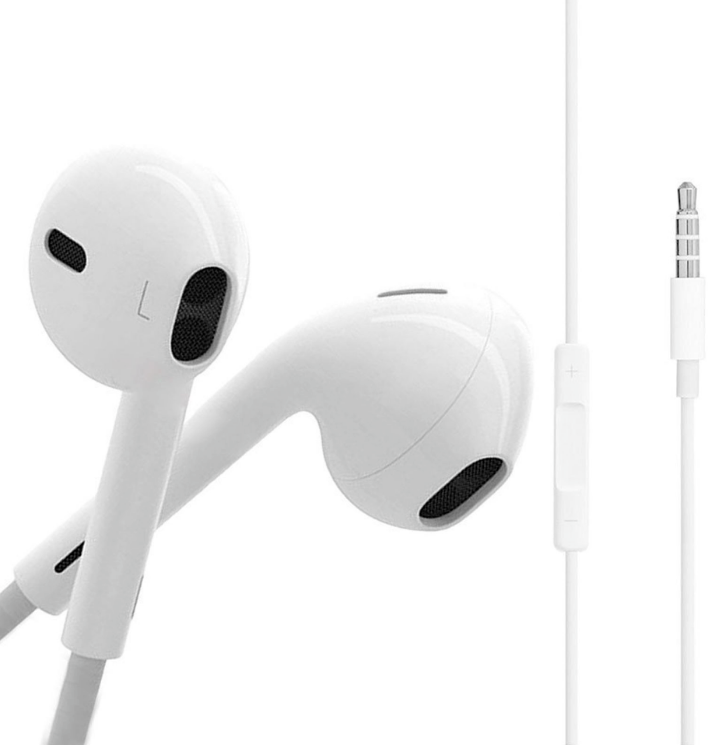 Écouteur filaire stéréo avec télécommande et microphone – Prise 3,5 mm pour iPhone