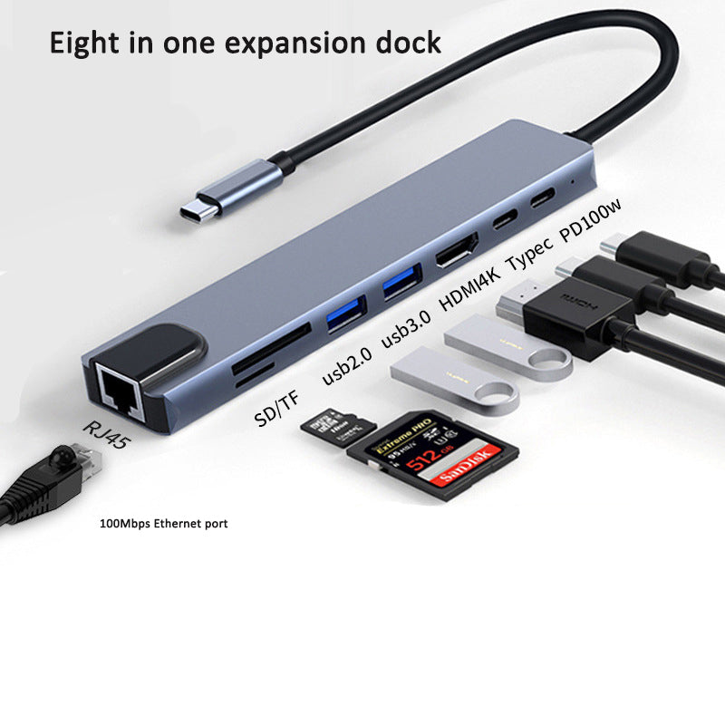 USB C Hub Multiport Adapter, Docking Station with HDMI 4K