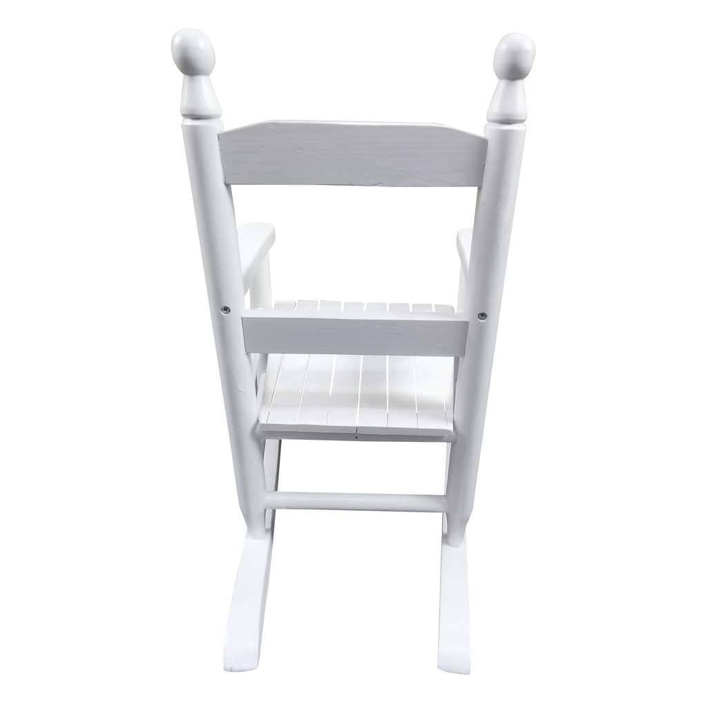 Chaise à bascule blanche - Intérieur ou Extérieur - Adaptée aux enfants - Durable