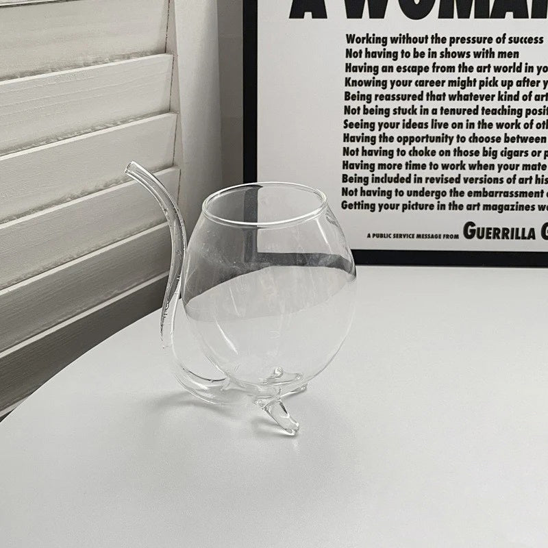 Tasse en verre créative, mug à cocktail irrégulier, verres à jus, cadeaux