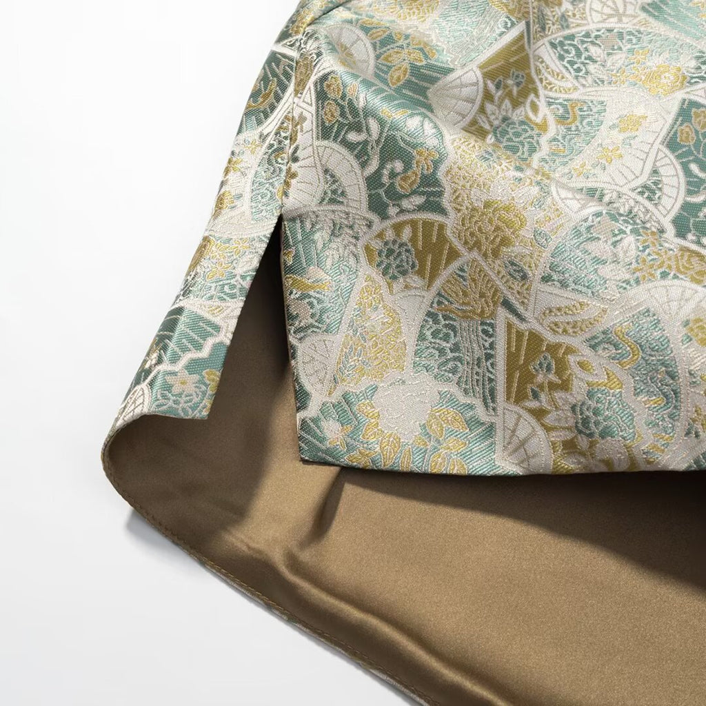 Elegant jacquard top jacket
