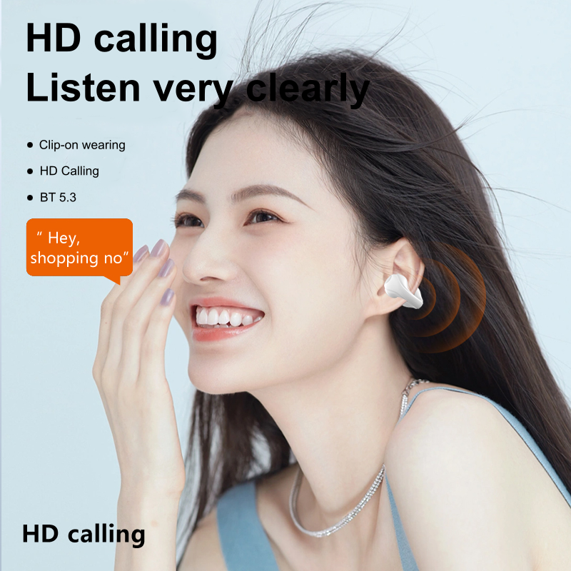 Clip-On Earbuds LED Display TWS Wireless Earphone JS352