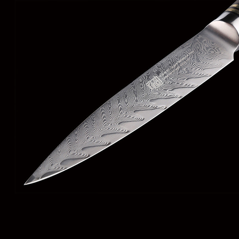 Damascus japanese Universal Knife Saury Bone Pattern