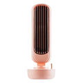 Ventilateur tour d'humidification rétro – Créatif, 2-en-1 avec brumisation, ventilateur intégré sur bureau avec recharge USB